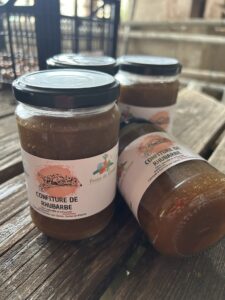 Confiture de rhubarbe - 330gr